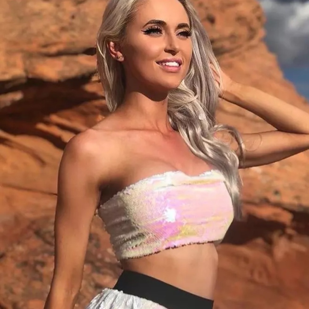 Bling Sequin Tube Top - Picture 3 of 4